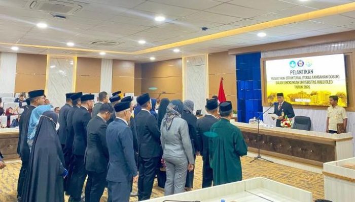 Plt Rektor UHO Lantik 29 Pejabat Nonstruktural, Berikut Daftarnya