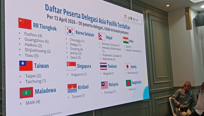 12 Negara Asia Pasifik Bakal Kirim Delegasi di Kota Kendari Pada Forum UCLG ASPAC 2026