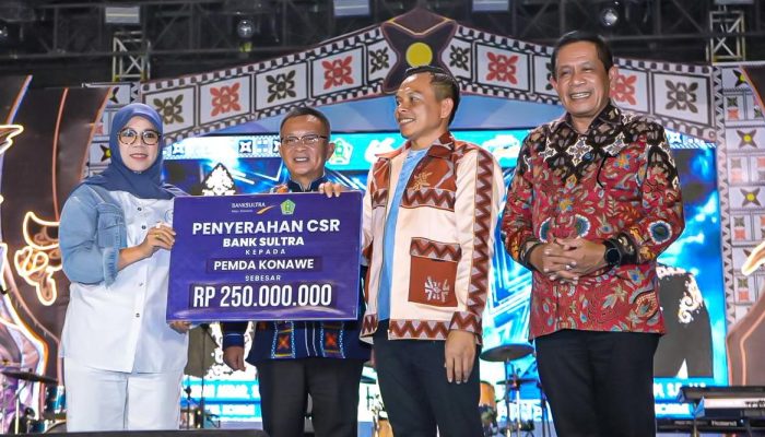 Bank Sultra Salurkan CSR Rp250 Juta, 625 Siswa di Konawe Terima Beasiswa Pada Puncak HUT Ke-66