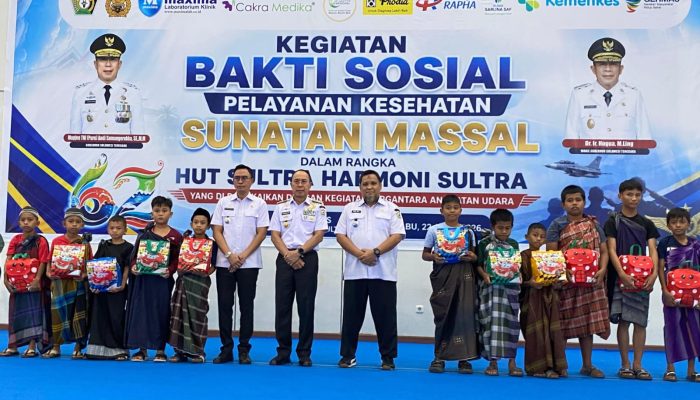 Semarak HUT Sultra Ke-62, Gubernur Sultra Hadirkan Layanan Sunatan Massal dan Operasi Katarak Gratis