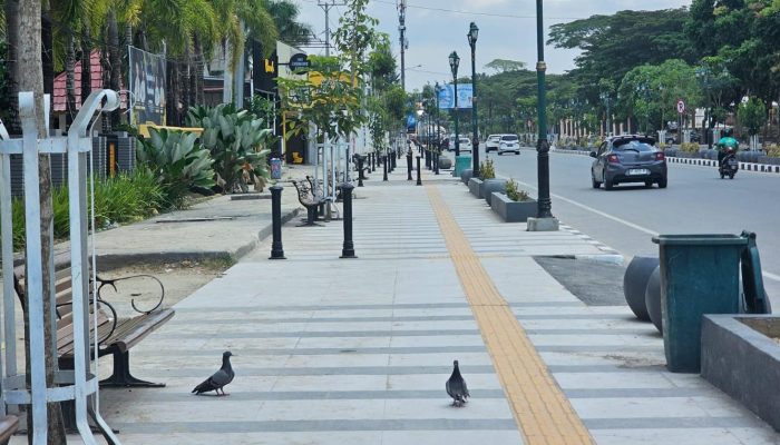 Kawasan Pedestrian Tugu Eks MTQ Kendari jadi Ikonik Wisata Olahraga Warga Kota Lulo