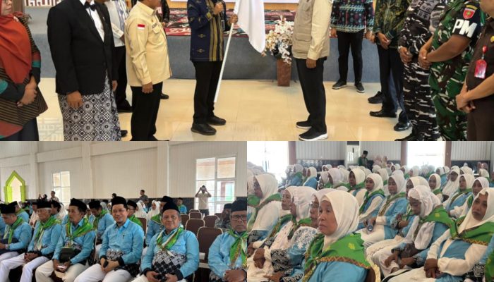 Sekda Kota Kendari Lepas Keberangkatan 546 Jemaah Haji, Pemkot Tanggung Akomodasi dan Konsumsi