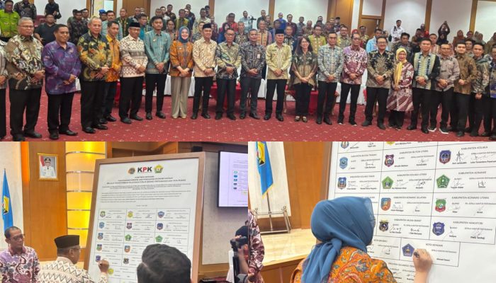 Kementerian ATR/BPN, KPK, dan Pemda Se-Sultra Teken Komitmen Pencegahan Korupsi Transformasi Layanan Pertanahan