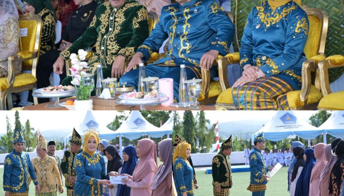 Wamendagri Pimpin Upacara HUT Ke-195 Kendari, Apresiasi Kemajuan Pembangunan Kendari