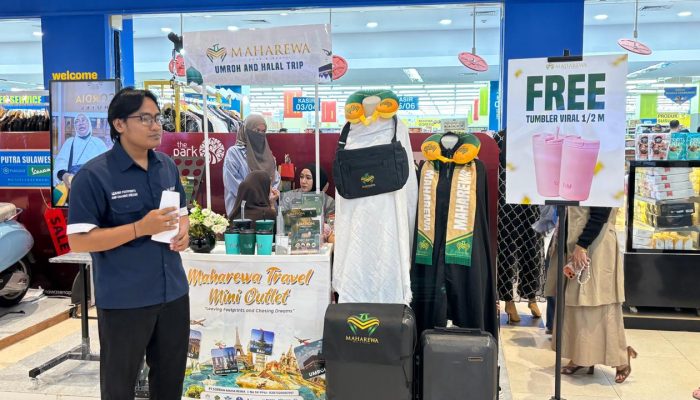 Maharewa Tour & Travel Ramaikan Event di The Park Kendari, Tawarkan Promo Umrah dan Hadiah Menarik