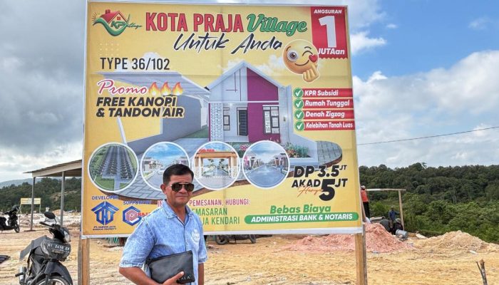 Kota Praja Village Mulai Dibangun, PT Harwin Jaya Barokah Property Siapkan Seribu Unit Hunian Berkualitas di Kendari