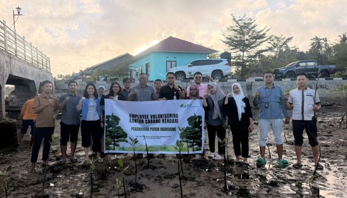 BPJS Ketenagakerjaan Sultra Gelar Employee Volunteering Go Green, Wujudkan Pesisir Hijau