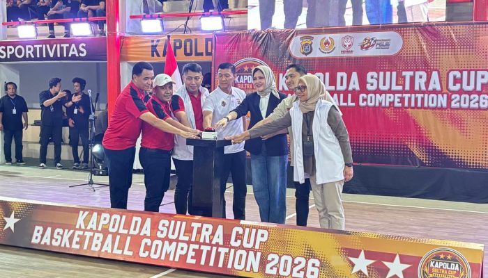 Kapolda Sultra Cup Basketball Competition 2026 Resmi Bergulir, Ajang Lahirkan Bibit Atlet Berprestasi