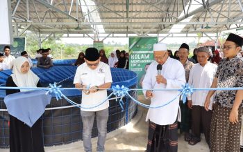 Jaelani Resmikan Program Bioflok di Ponpes Al-Muhajirin Konawe, Dorong Kemandirian Santri dan Ketahanan Pangan