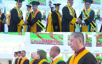 Plt Rektor UHO Kukuhkan 8 Profesor dari Lima Fakultas, Perkuat Kualitas SDM dan Riset Kampus