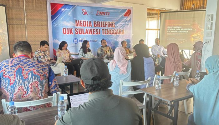 Gelar Media Briefing Bersama Awak Media, OJK Sultra Bahas Enam Isu Strategis Sektor Keuangan