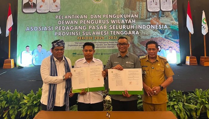 DPW APPSI Sultra dan BPJS Ketenagakerjaan Kerja Sama Dorong Perlindungan Sosial Bagi Pedagang Pasar