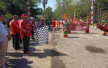 Gerak Jalan Indah Tingkat Umum Kabupaten Muna Sebanyak 65 Barisan