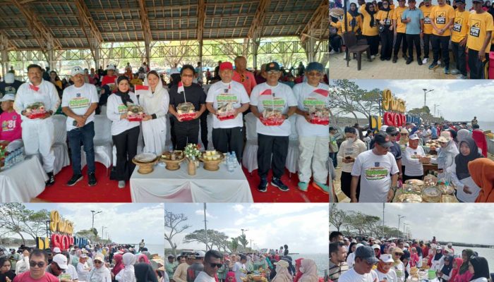 Puluhan Ribu Masyarakat Muna Mengikuti Gerakan Makan Jagung, Bupati Muna Puji Ridwan Bae