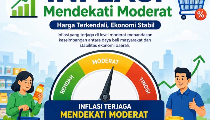 Angka Inflasi Kota Kendari Mendekati Moderat, Berikut Komoditi Penyumbang Inflasi Tertinggi