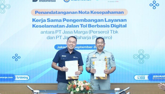 Perkuat Kolaborasi, Jasa Marga dan Jasa Raharja Hadirkan Layanan Keselamatan Jalan Tol Berbasis Digital