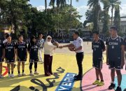 Dukung Pengembangan Bakat Siswa, UD Maju Motor Kendari Percantik Lapangan Basket SMKN 1 Kendari