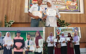 Siswa-siswi Madrasah Lapokainse Terpadu Sapu Bersih Juara Lomba Literasi se- Muna Barat