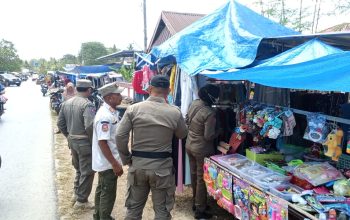 Satpol PP Muna Barat Sosialisasikan Penertiban PKL di Pasar Barangka