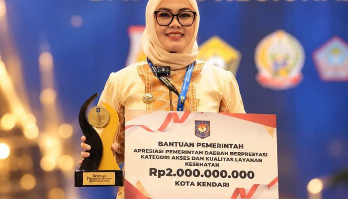 Wali Kota Kendari Terima Penghargaan Pemerintah Daerah Berprestasi 2026, Bawa Pulang Dana Aspirasi Rp2 Miliar