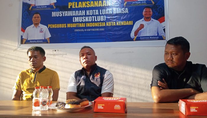 Pengcab Muaythai Kota Kendari Gelar Muskotlub, Fokus Benahi Organisasi dan Pembinaan Atlet