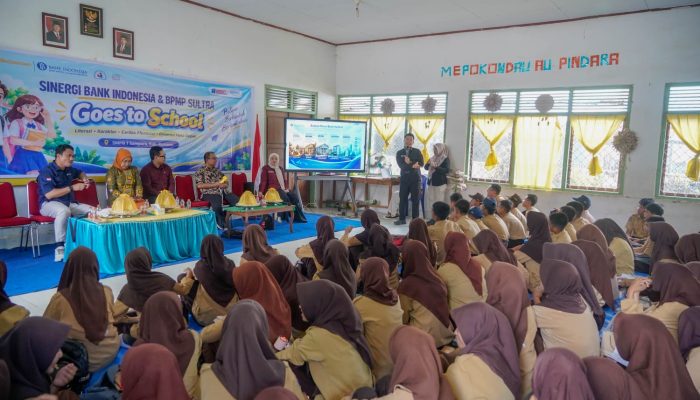 BI Sultra Edukasi Kebanksentralan Siswa SMPN 1 Sampara, Diajak Cerdas Kelola Keuangan