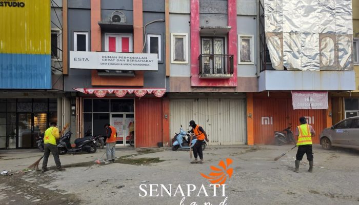 Senapati Land Kendari Perkuat Kebersihan Kawasan, Drainase Jadi Perhatian