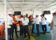 Peringati Bulan Keselamatan Transportasi, Jasa Raharja, KSOP Kendari dan ASDP Edukasi Penumpang KMP Bahteramas