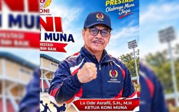KONI Muna Menargetkan di Porprov Kendari Masuk Lima Besar