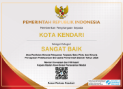 Kota Kendari Raih Penghargaan Sangat Baik dalam Pelaksanaan PTSP Dari Badan Koordinasi Penanaman Modal