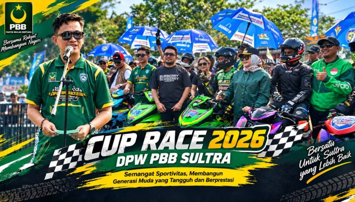 Buka Cup Race 2026 DPW PBB, Ikbar Siapkan Pembangunan Sport Tourism di Konut 2027