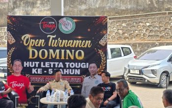 Turnamen Domino HUT Ke-5 Letta Tougi Resmi Dibuka Ketua Pordi Sultra, 64 Pasang Peserta Berlaga