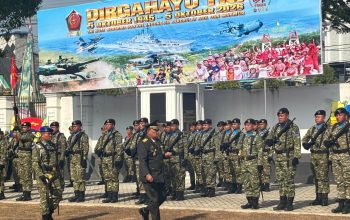 Upacara HUT Ke-81 TNI di Korem 143/HO Digelar Sederhana Tanpa Atraksi, Panglima Tekankan PRIMA