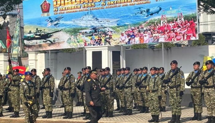 Upacara HUT Ke-81 TNI di Korem 143/HO Digelar Sederhana Tanpa Atraksi, Panglima Tekankan PRIMA