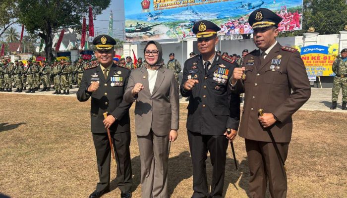 Hadiri HUT TNI Ke-81, Wali Kota Kendari Siska Karina Imran Tekankan Sinergi TNI dan Pemkot
