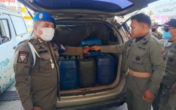Satpol PP Kendari Temukan Dugaan Pembelian BBM Subsidi Secara Ilegal di SPBU Rabam