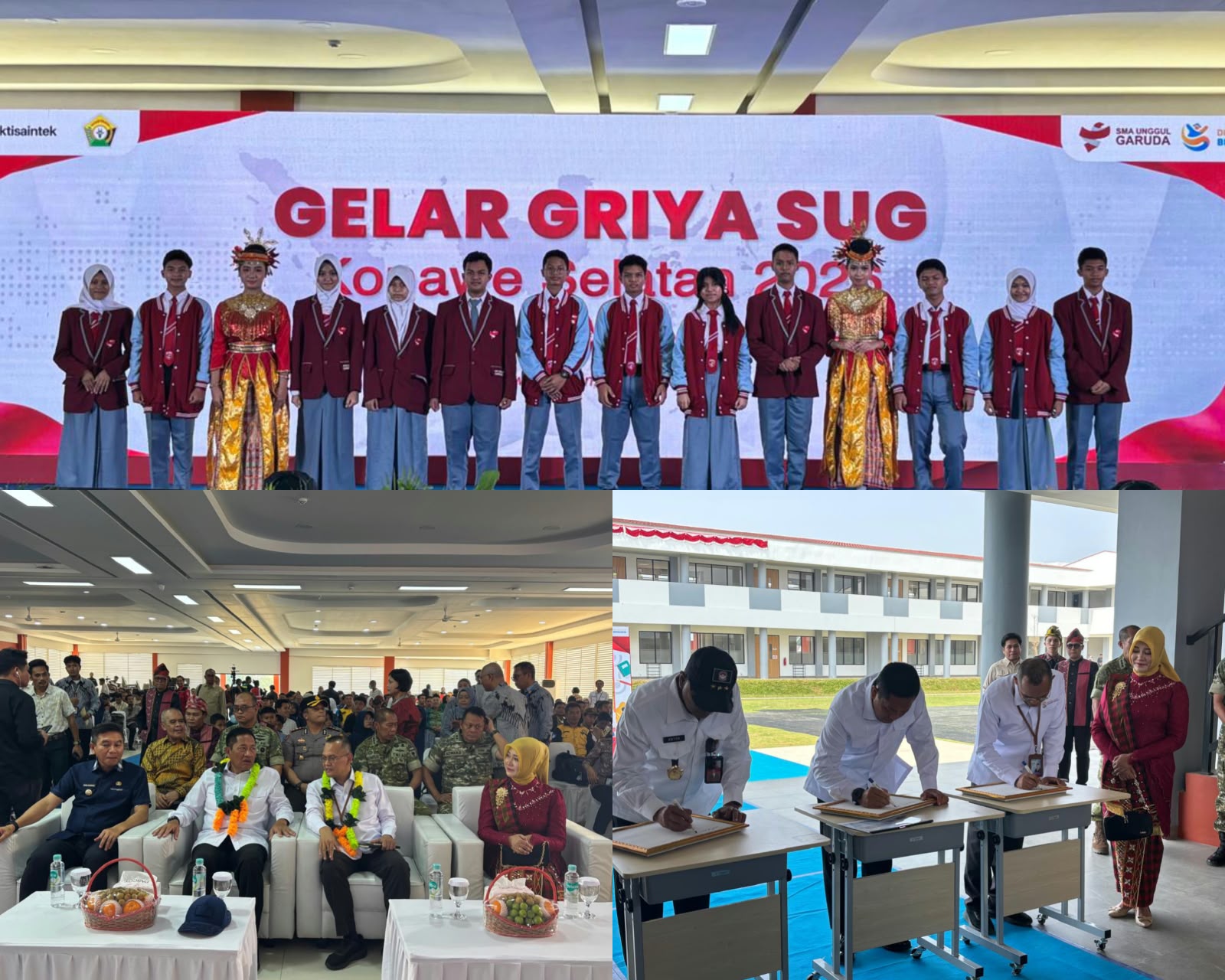 Suasana Open House SMA Unggul Garuda di Kabupaten Konawe Selatan. (Foto: Hasrul/KR)
