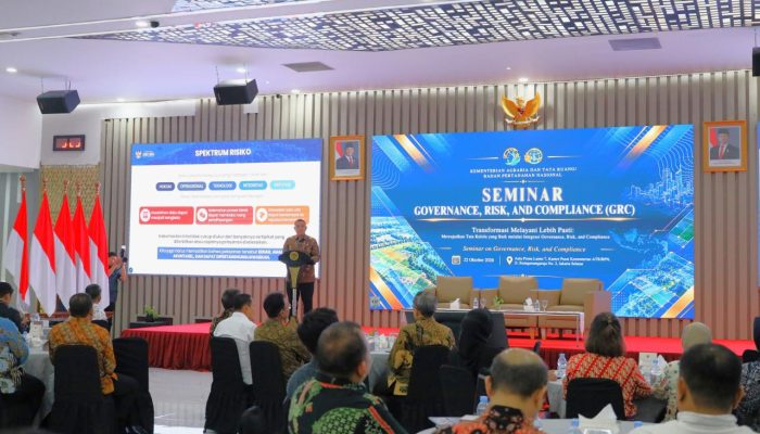Terapkan Manajemen Risiko dengan Pendekatan GRC, Wamen ATR/Waka BPN Harapkan Pengendalian Risiko Berbasis Data