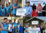 Suasana penyerahan bantuan TJSL PLN Nusantara Power Kendari dan peresmian Rumah Budidaya Jamur Tiram Ibu-ibu PKK Kelurahan Wua-wua. (Foto: Hasrul/KR)