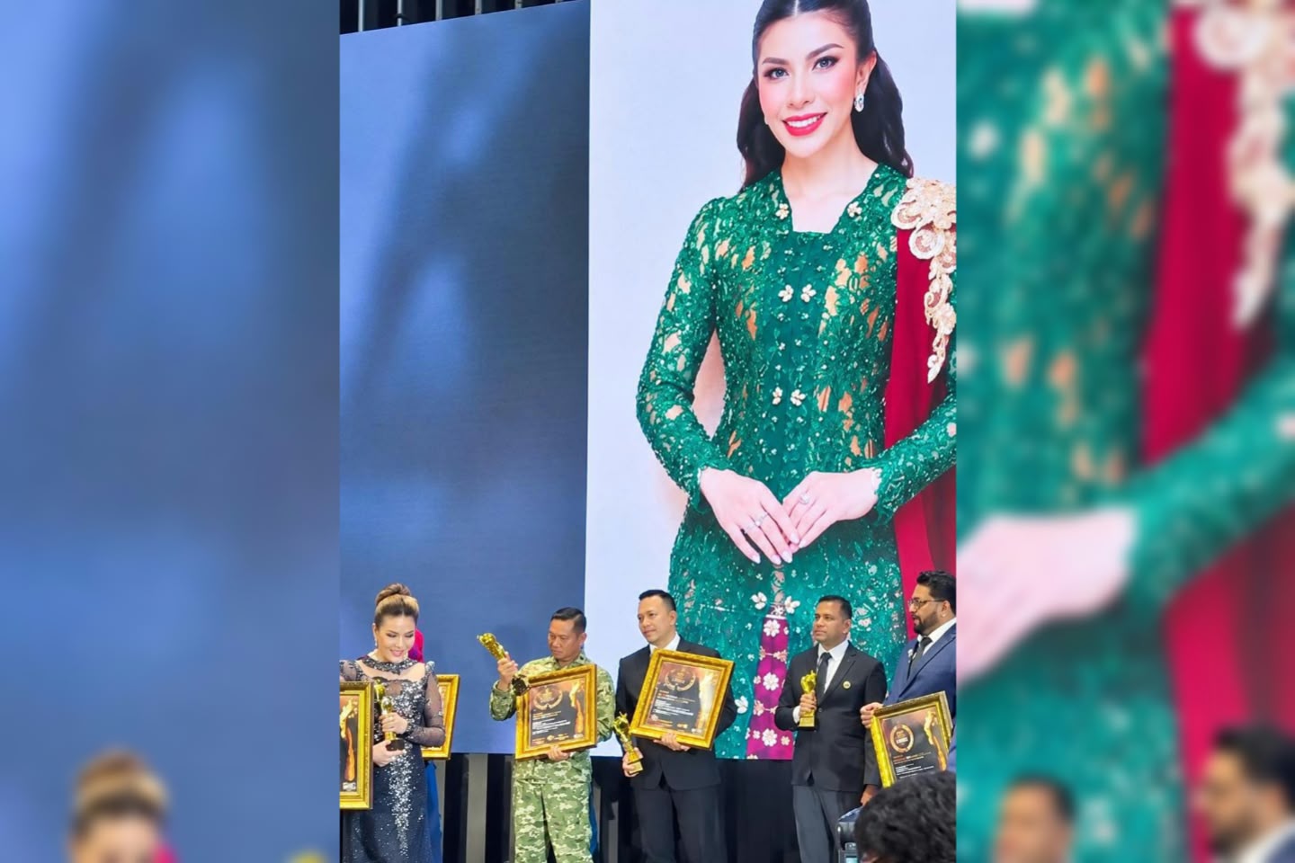 Wa Ode Suliana Kais menerima penghargaan pada ajang Grand Honors Asia 2026. (Foto: Ist/KR)