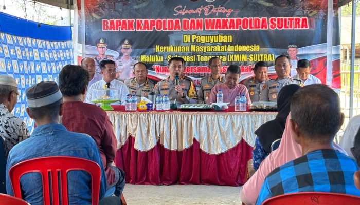 Kapolda Sultra Bersilaturahmi dengan Kerukunan Masyarakat Maluku, Ajak Perkuat Persatuan dan Tangkal Hoaks